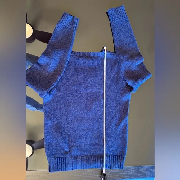 POLO RALPH LAUREN - Polo Bear Navy Crewneck Sweater with Red Accent - Picture 7 of 9